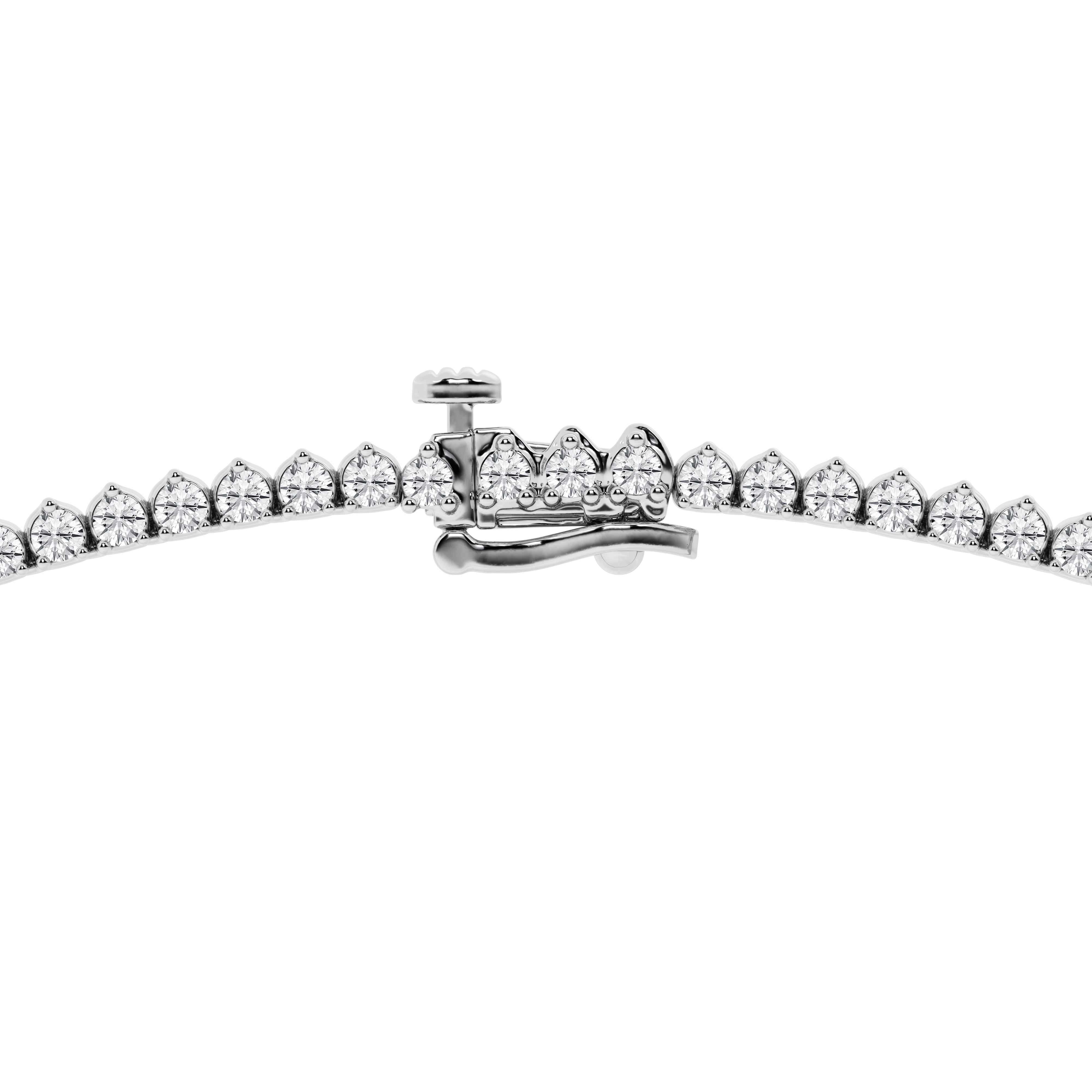 14K White Gold Lab Diamond Rivera Pendant Necklace