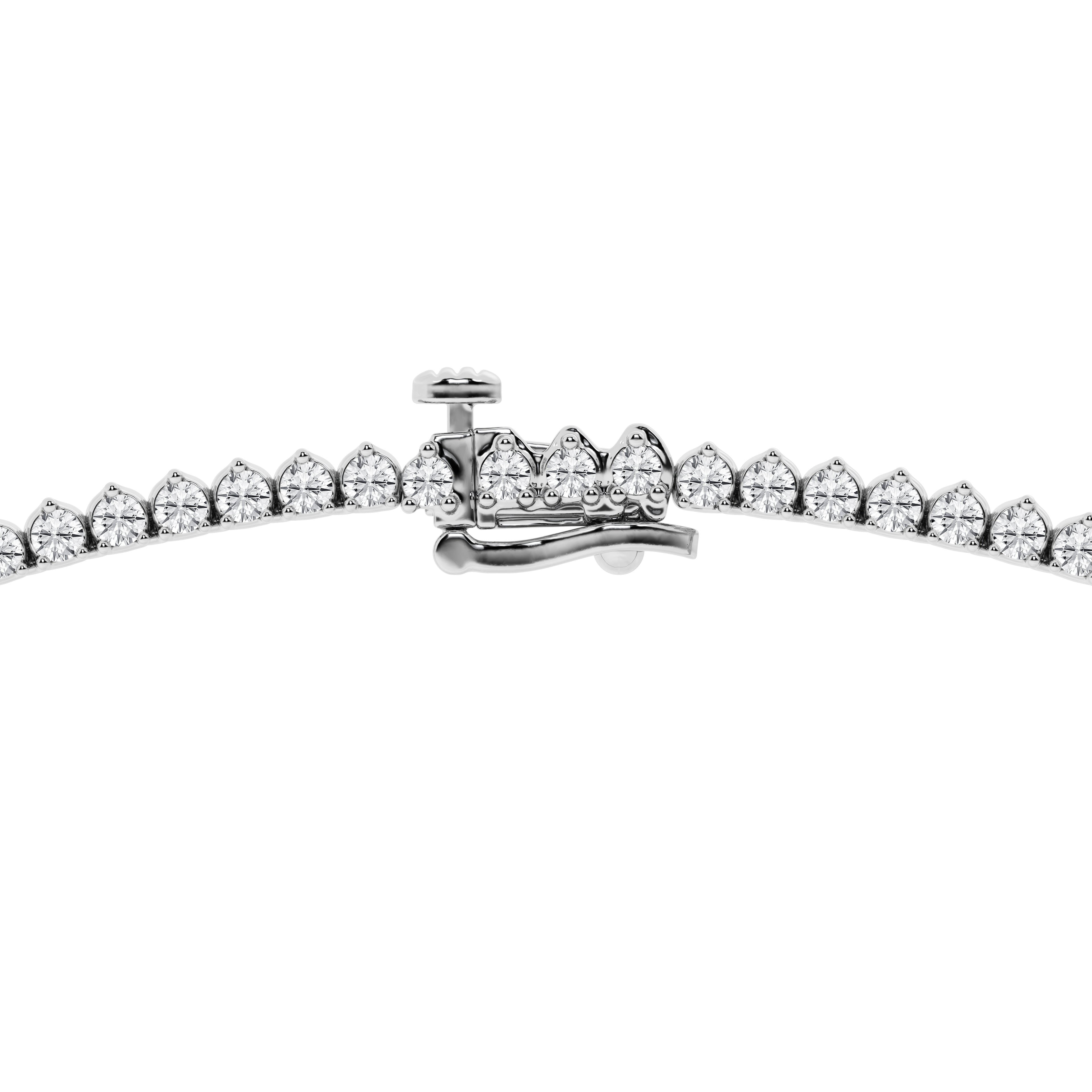 14K White Gold Lab Diamond Rivera Pendant Necklace