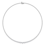 15 Carat Lab Diamond Rivera Necklace in 14K White Gold