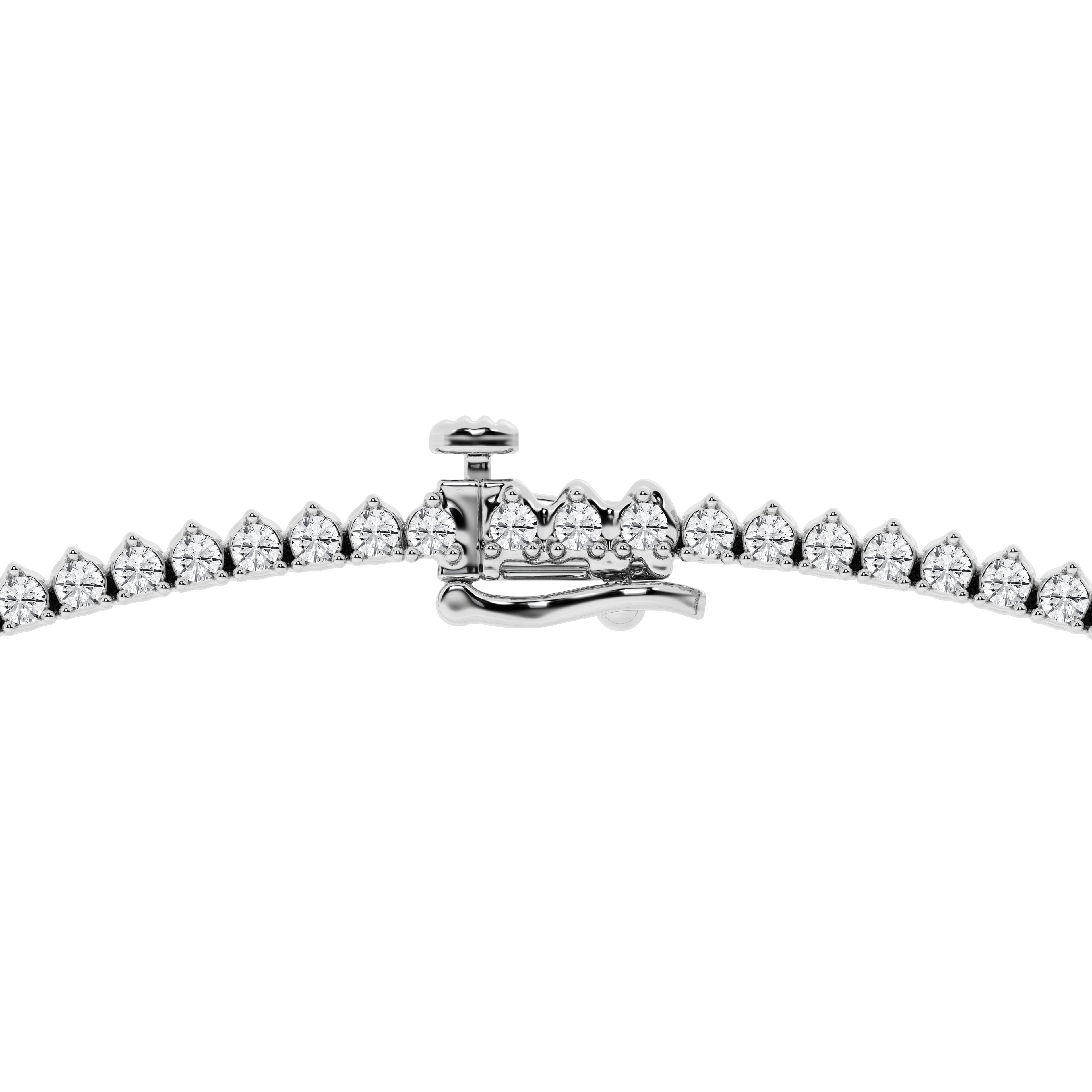 15 Carat Lab Diamond Rivera Necklace in 14K White Gold