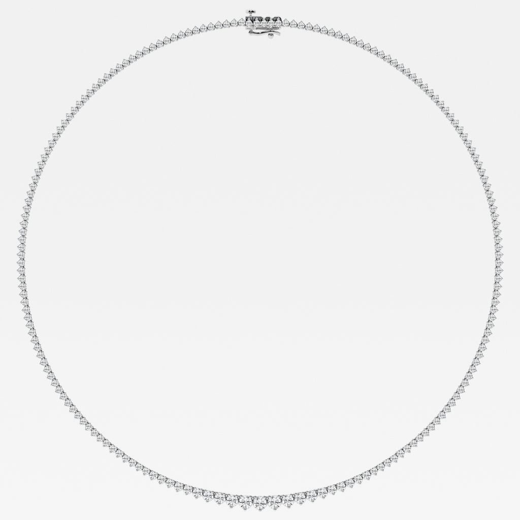 14K White Gold Lab Diamond Rivera Pendant Necklace