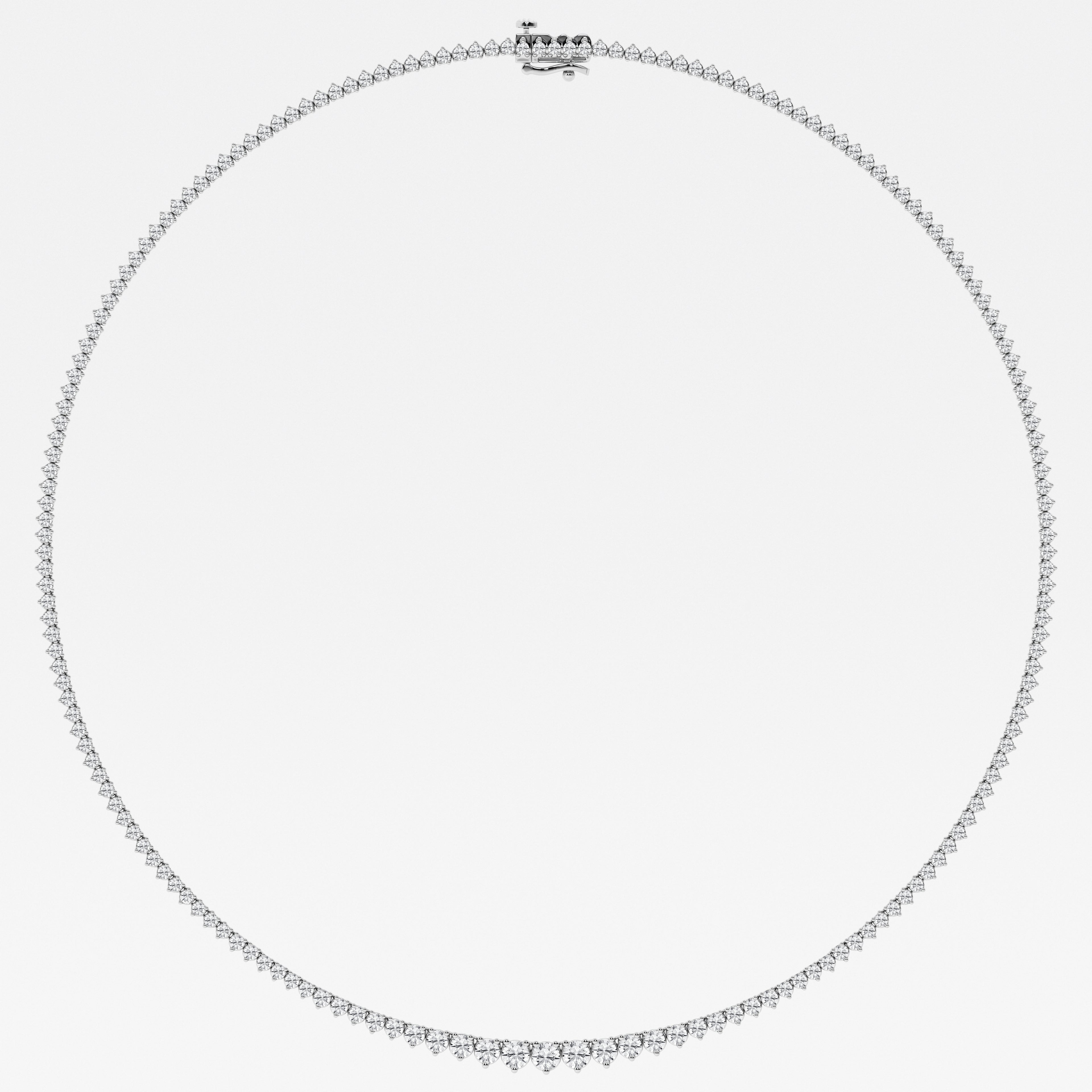 14K White Gold Lab Diamond Rivera Pendant Necklace