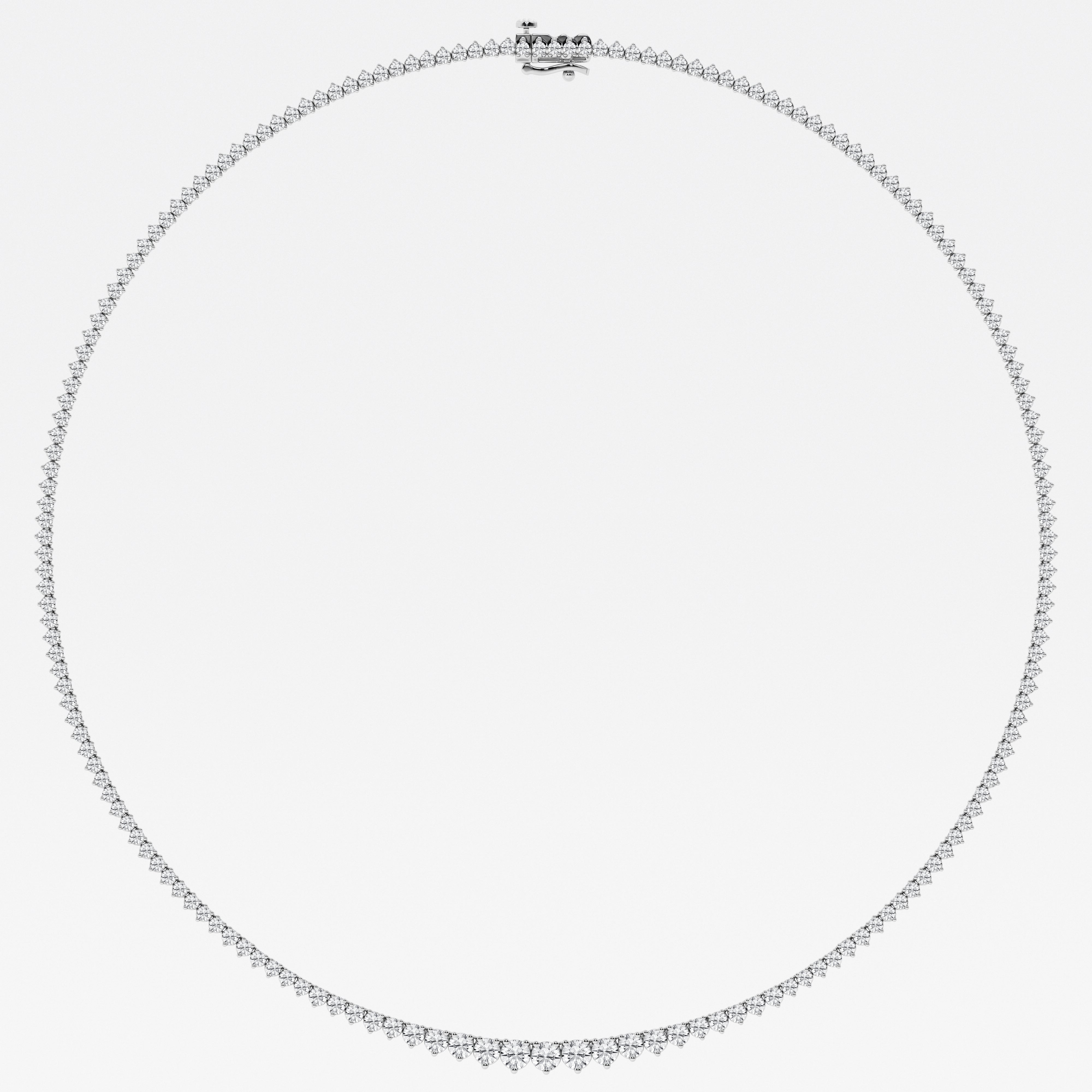 14K White Gold Lab Diamond Rivera Necklace Brilliance