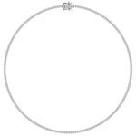 14K White Gold 7ct Lab Diamond Tennis Necklace