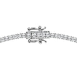 14K White Gold 7ct Lab Diamond Tennis Necklace