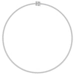 14K White Gold 10ct Lab Diamond Tennis Necklace