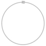 14K White Gold 10ct Lab Diamond Tennis Necklace
