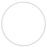 15 CT Lab Diamond Tennis Necklace in 14K White Gold