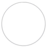 15 CT Lab Diamond Tennis Necklace in 14K White Gold