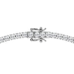 15 CT Lab Diamond Tennis Necklace in 14K White Gold
