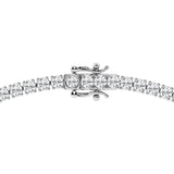 15 CT Lab Diamond Tennis Necklace in 14K White Gold