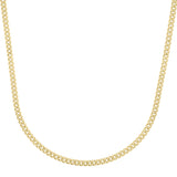 14K Gold 3.65mm Light Gourmette Chain