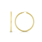 14K Gold 3x20mm Hoops