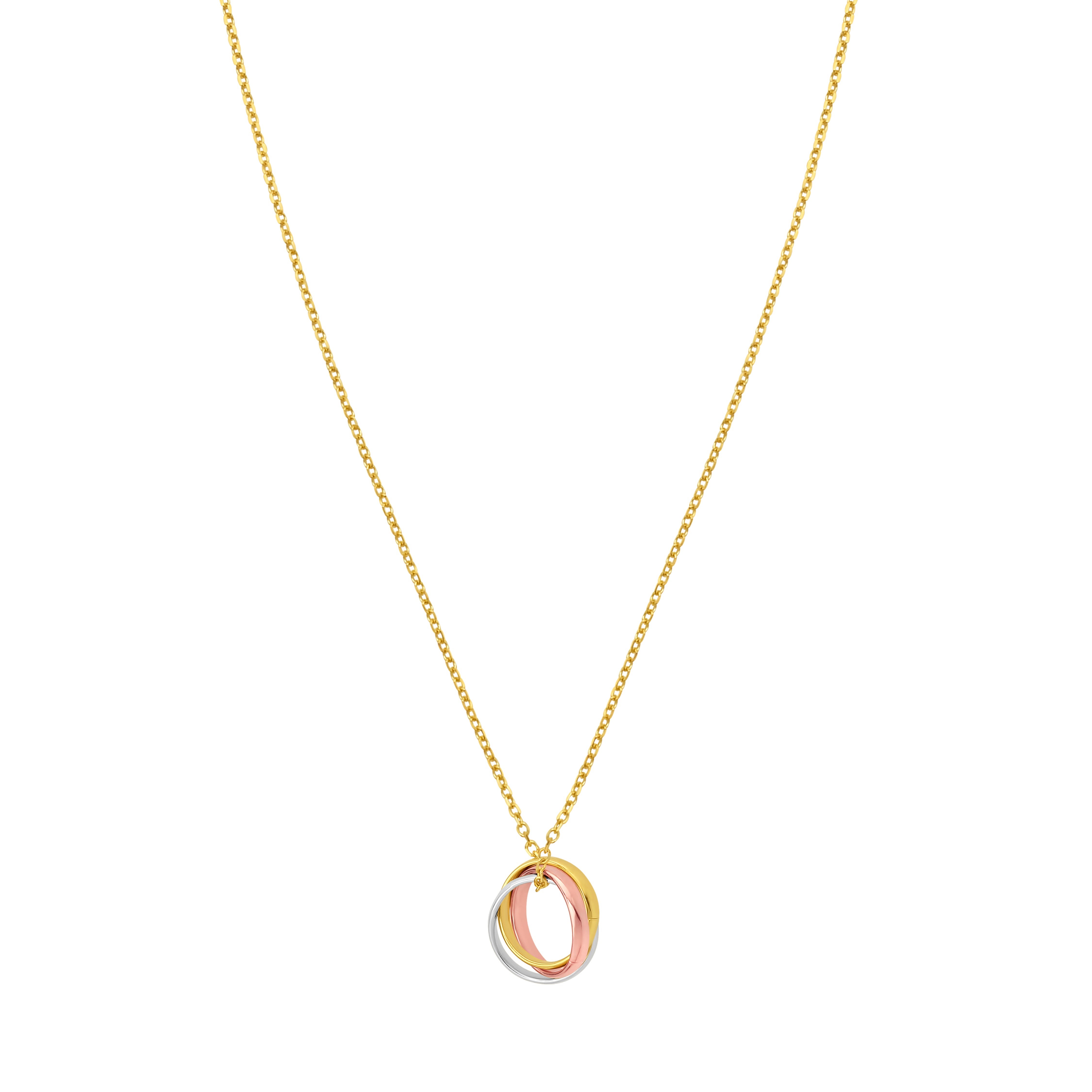 14K Trininty Chain Necklace