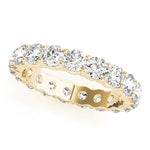 14K Yellow Gold 7/8 ct Diamond Wedding Band