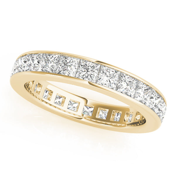 14K Yellow Gold Multi-Diamond Wedding Band