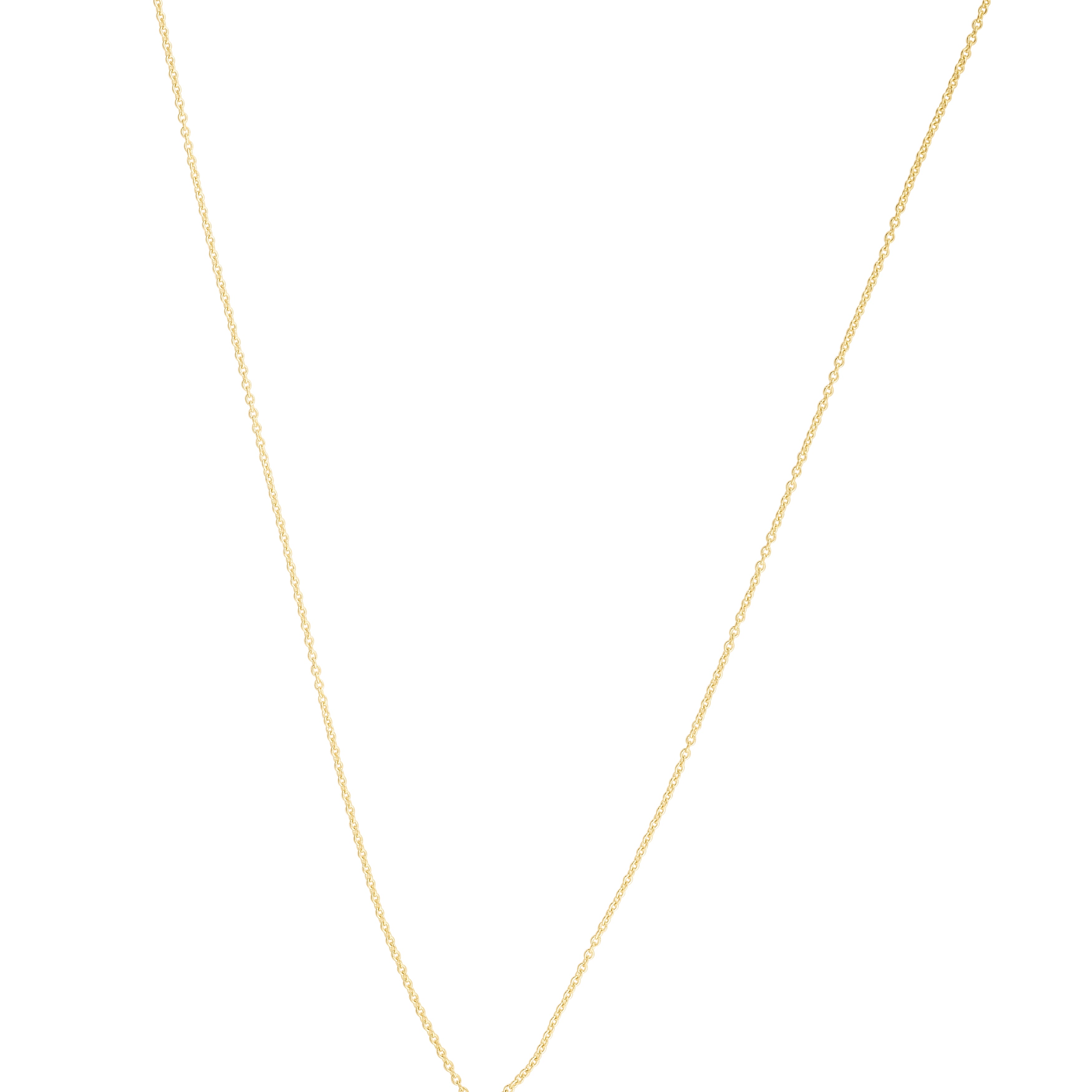 14K Gold Polished Tear Drop Necklace