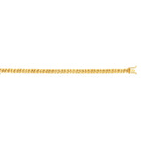 14K Gold 24"" 4.5mm Semi-Solid Miami Cuban Chain