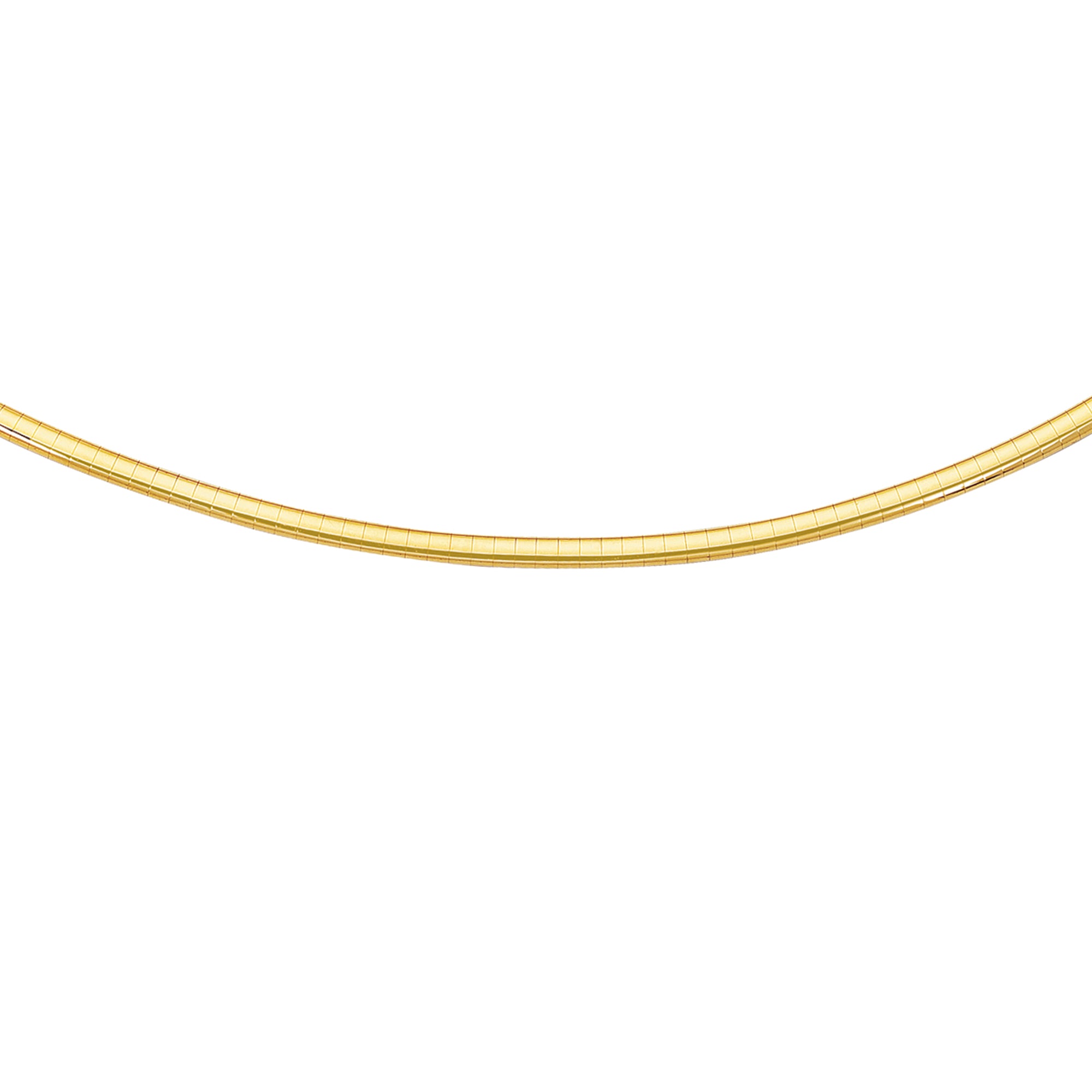 14K Gold 16"" 3mm Classic Omega
