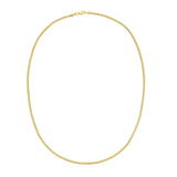 14K Gold 2mm Oval Snake Chain