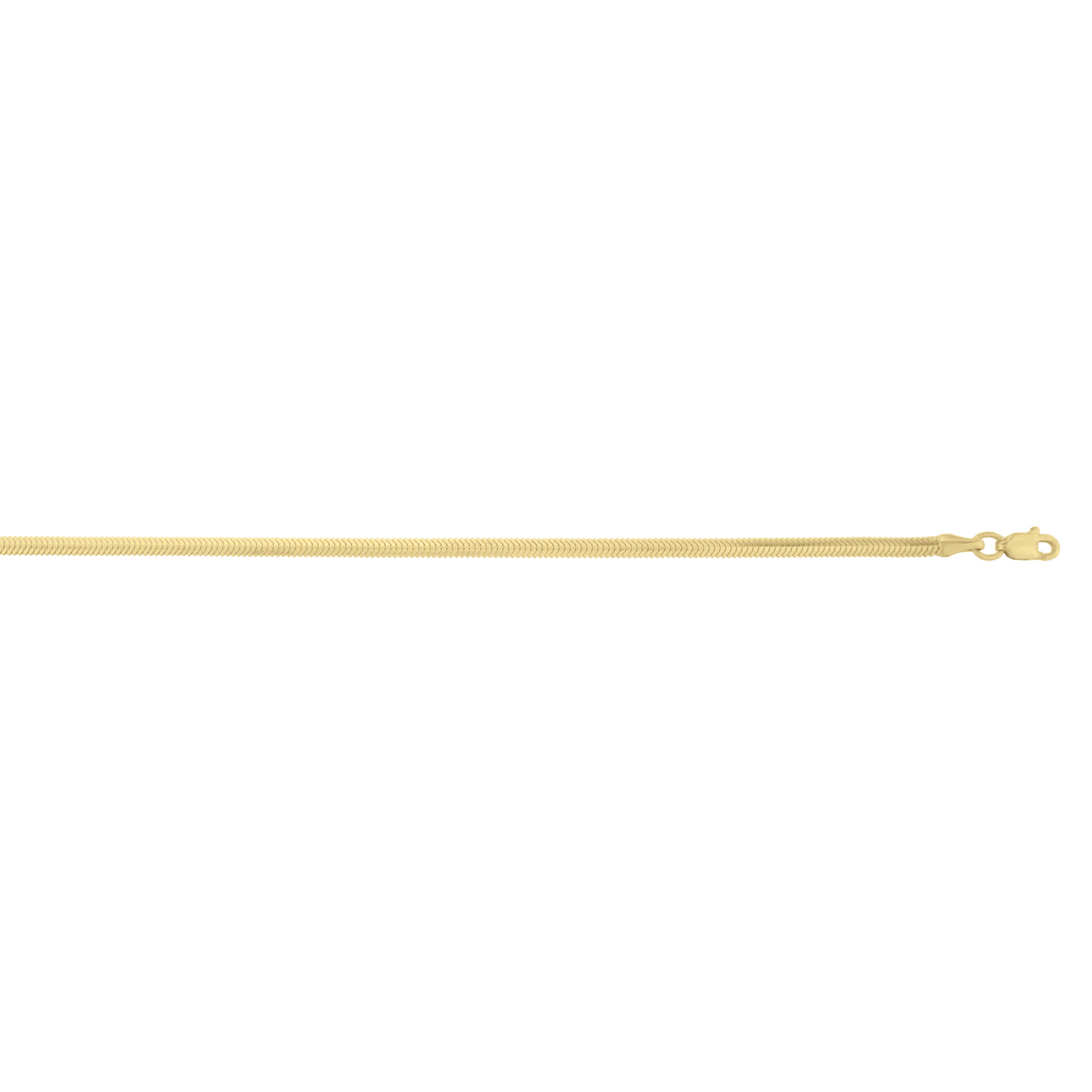14K 2.6mm Oval Snake Chain