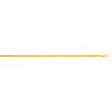 14K 3.3mm Oval Snake Chain