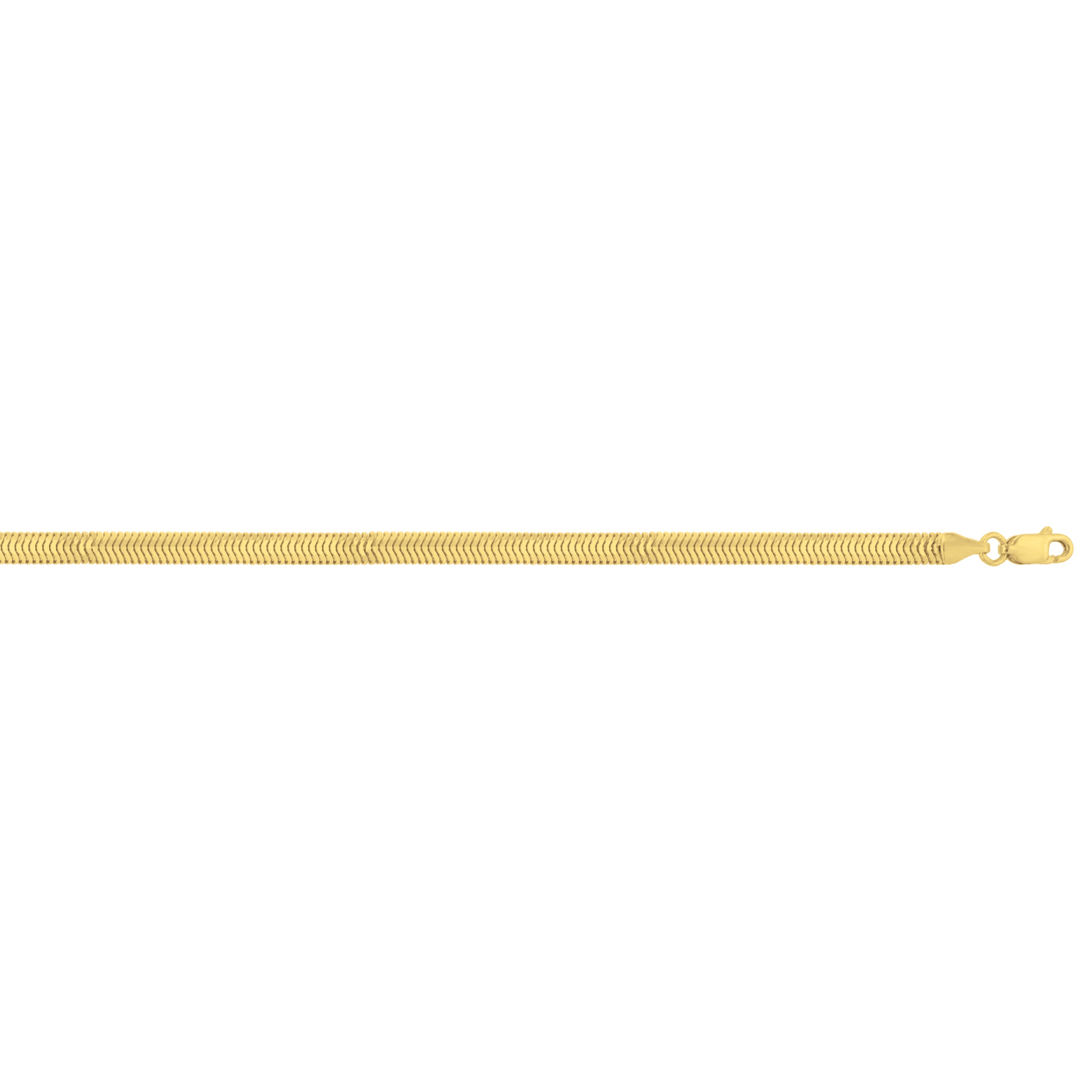 14K 4.2mm Oval Snake Chain