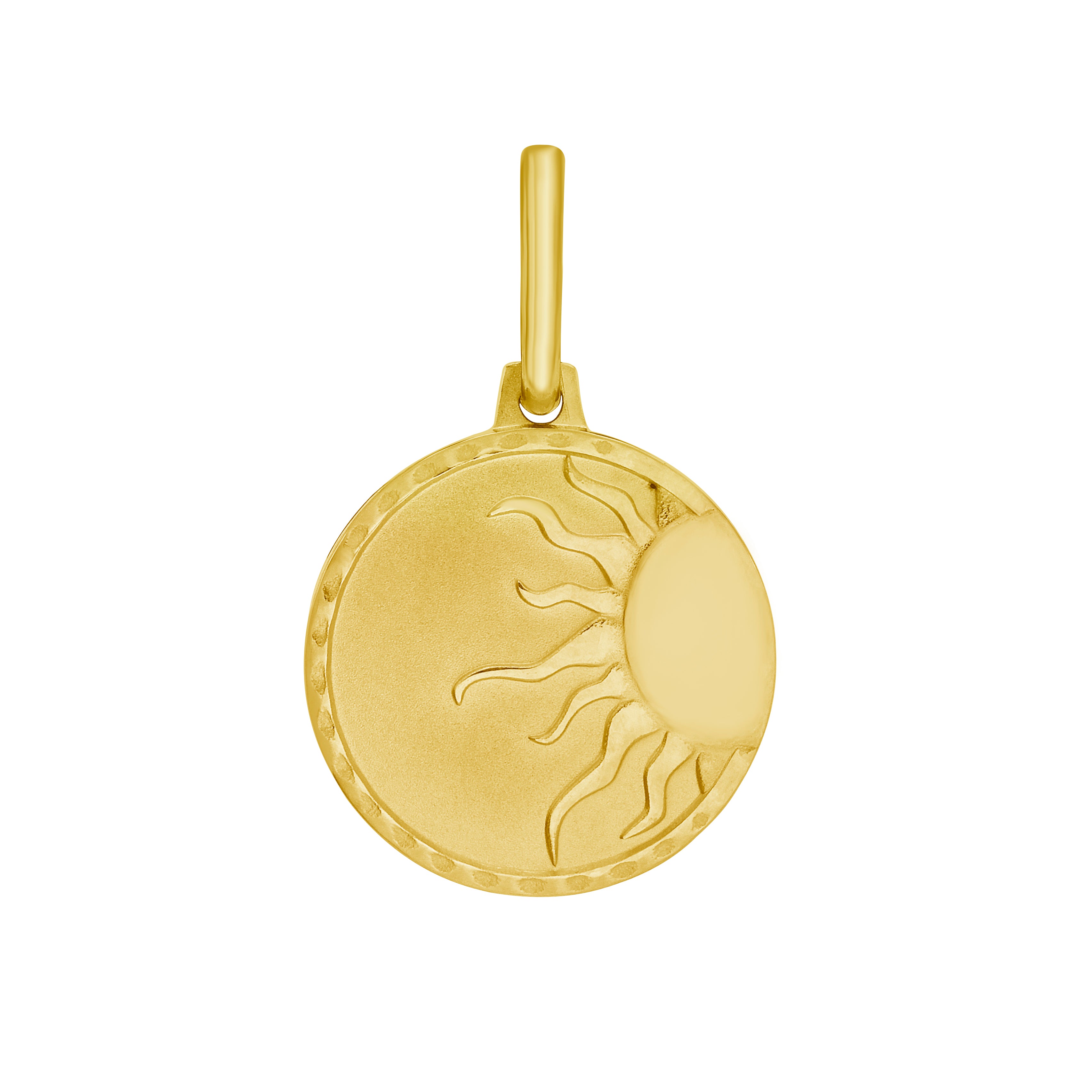 14K Sun Token Charm