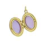 14K Gold Diamond Locket Pendant