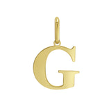 14K Gold Initial G Charm