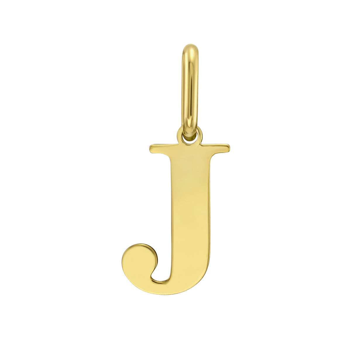 14K Gold Initial J Charm