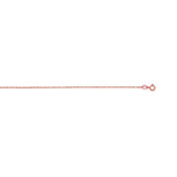 14K Gold 0.5mm Machine Rope Chain (Carded)