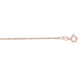 14K Gold 1.1mm Singapore Chain