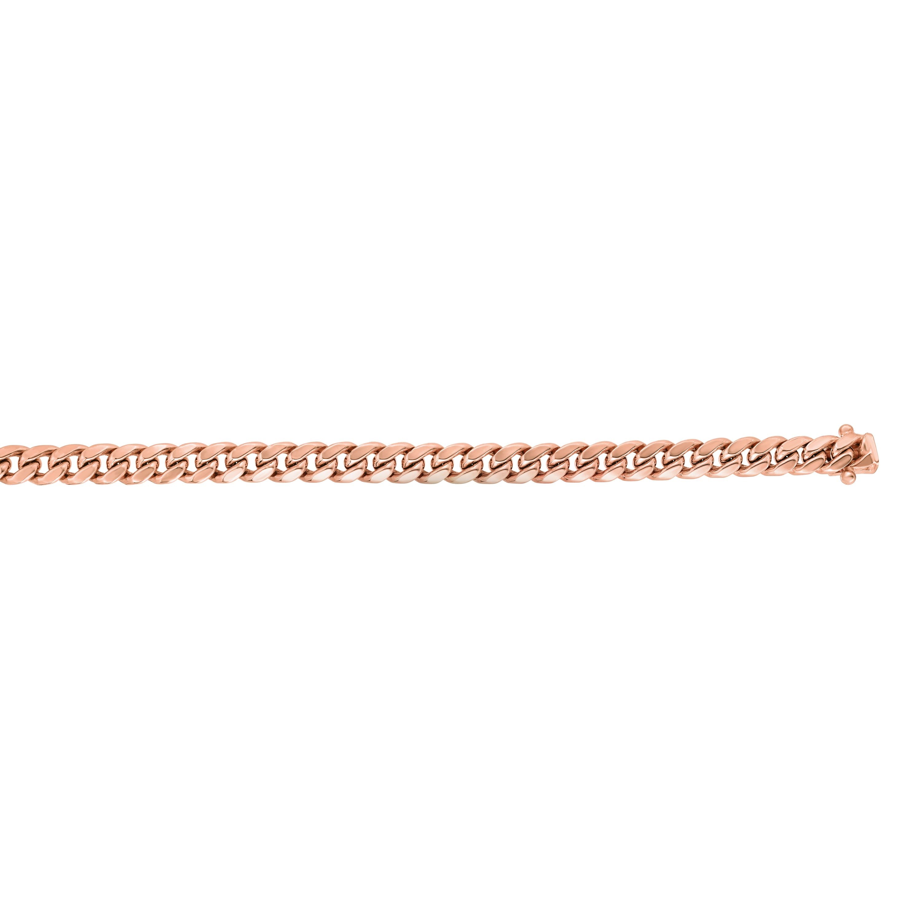 14K Gold 24"" 6.1mm Classic Miami Cuban