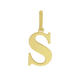 14K Gold Initial S Charm