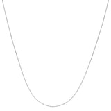 Platinum 0.87mm Diamond Cut Cable Chain