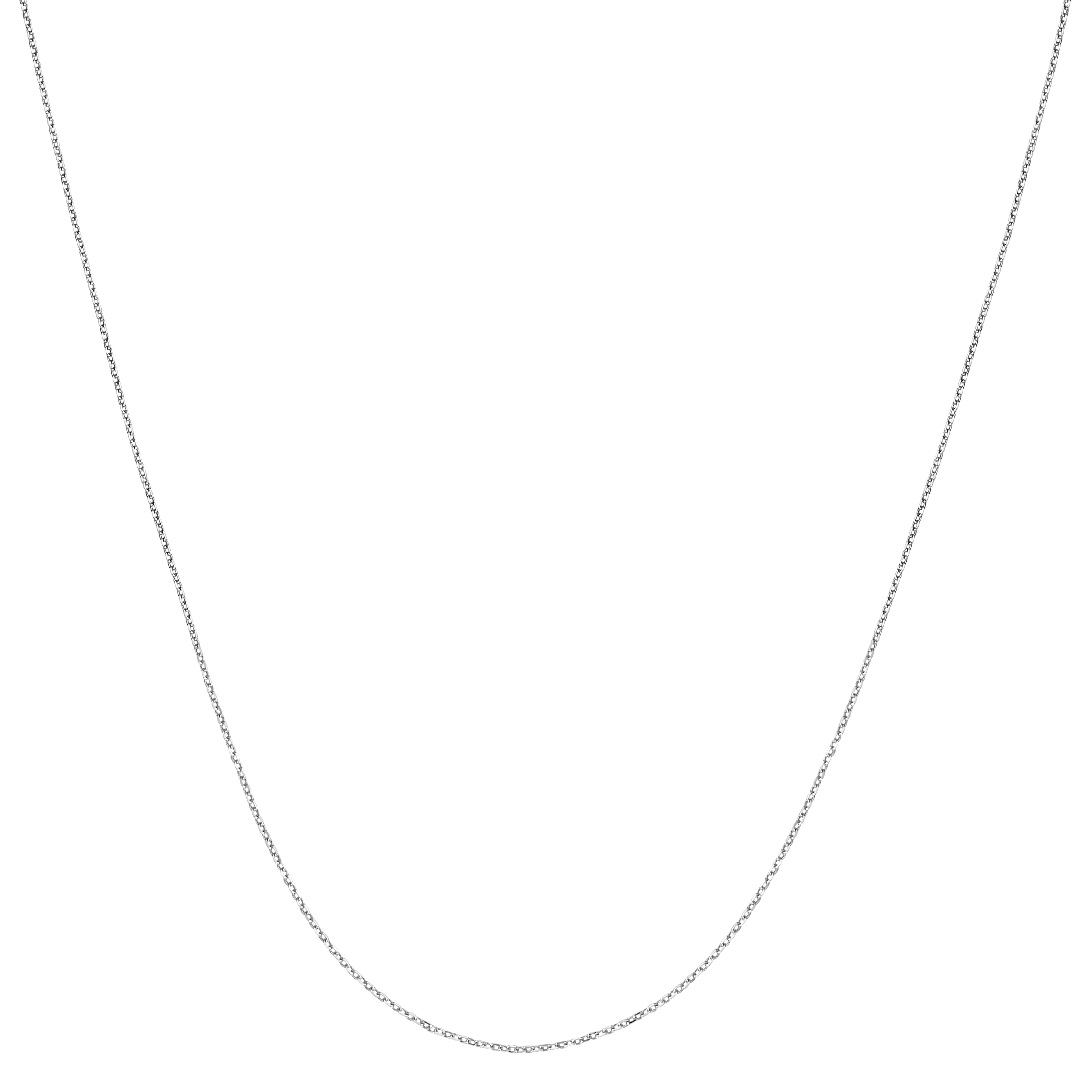Platinum 0.87mm Diamond Cut Cable Chain