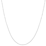 Platinum 0.97mm Oval Cable Chain