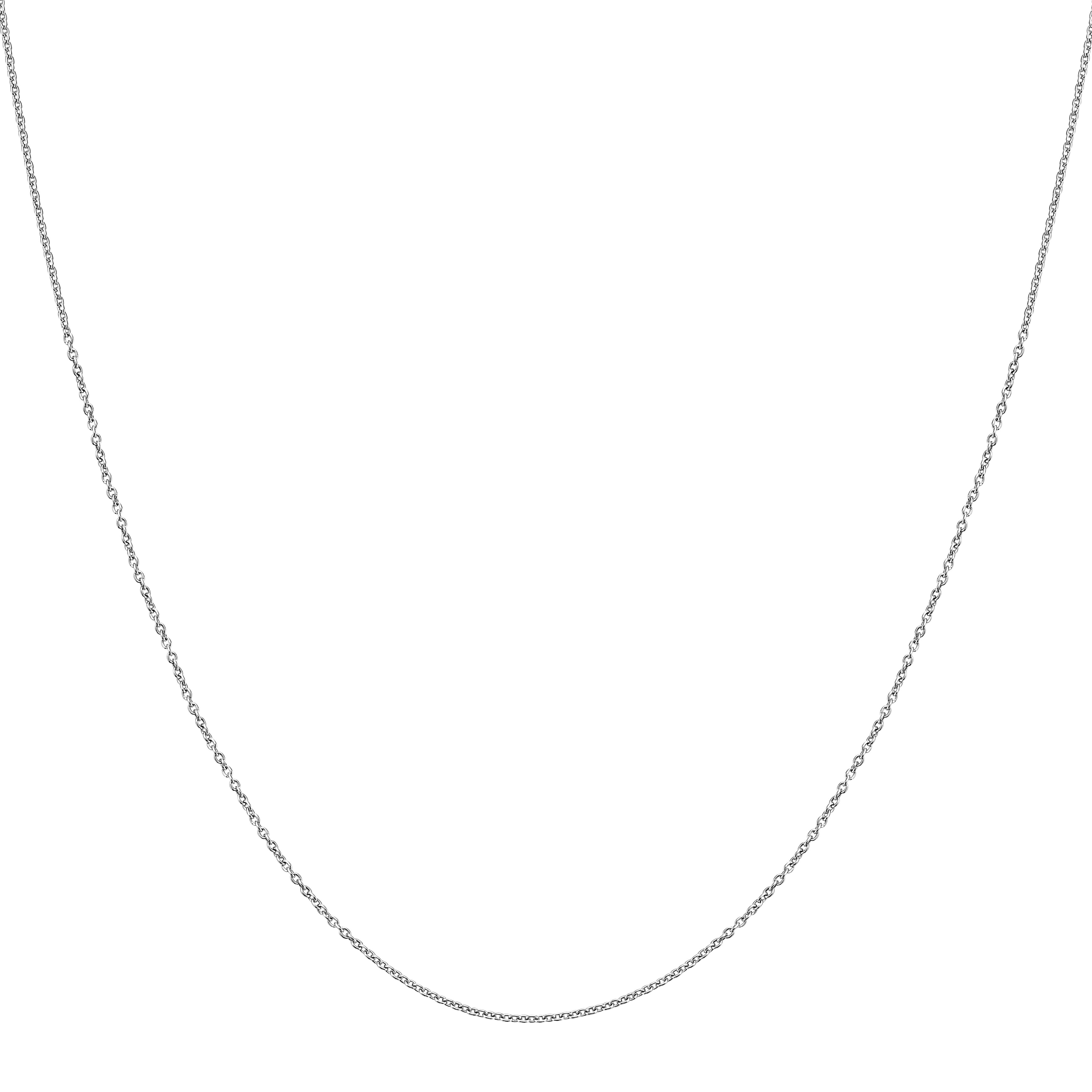 Platinum 1.2mm Oval Cable Chain