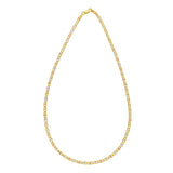 14K Gold 3mm Pave Valentino Chain