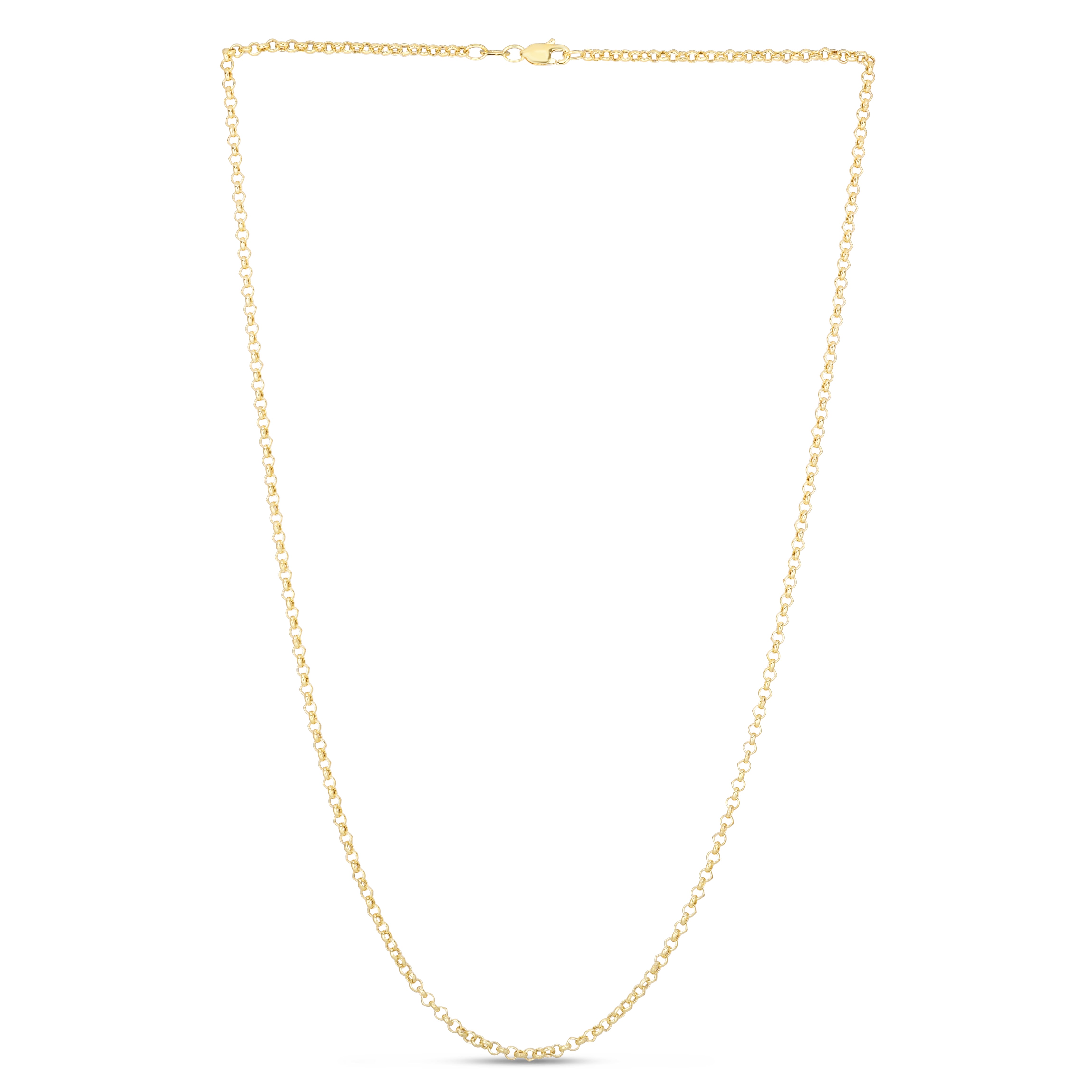 14K Gold 2.5mm Lite Rolo Chain