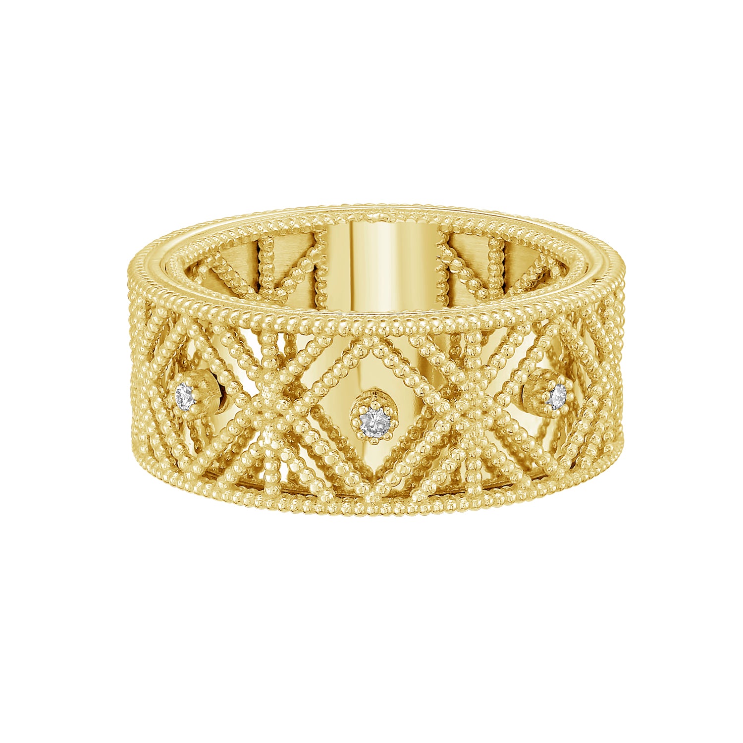 14K Diamond VannÃ¨rie Ring