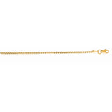 14K Gold 1.3mm Lite Round Box Chain