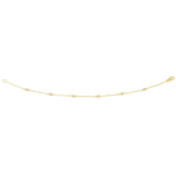 14K Gold .25ct Diamond Station Bracelet