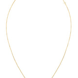 14K Gold Emerald Cut Blue Topaz Necklace