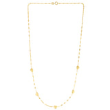 14K Heart Station Necklace