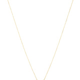 14K Gold Diamond Elongated Heart Necklace