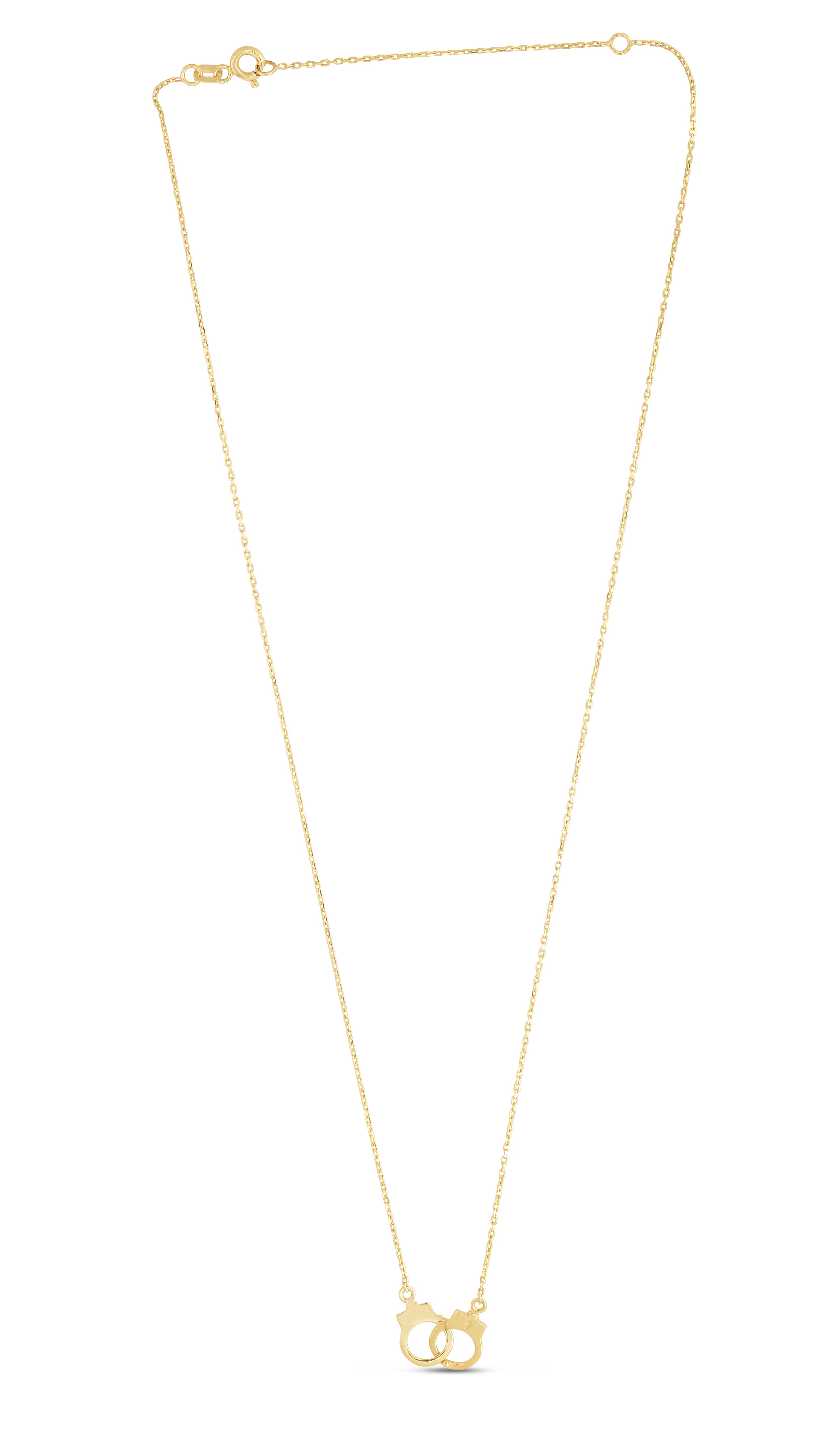 14K Gold Handcuff Necklace