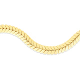 14K Gold 6mm Chevron Link Bracelet