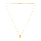 14K Gold Clover Necklace